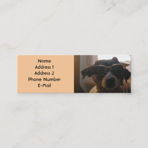 COOL DOG PROFILE-KAART MINI VISITEKAARTJE