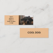 COOL DOG PROFILE-KAART MINI VISITEKAARTJE (Voorkant / Achterkant)