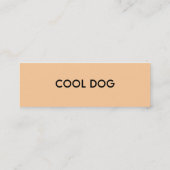 COOL DOG PROFILE-KAART MINI VISITEKAARTJE (Achterkant)