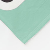 Cool Dog Rocking Guitar Sticker | Be Awesome Vibes Fleece Deken (Hoek)