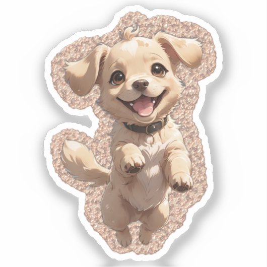 cool dog sticker (Voorkant)