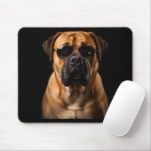 Cool Dog Sungles Bullmastiff Funny Look  Muismat (Met muis)