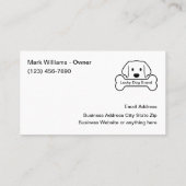 Cool Dog Theme Double Side Visitekaartjes (Achterkant)