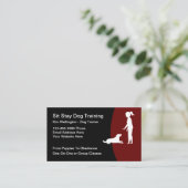 Cool Dog Training Moderne Visitekaartjes (Staand voorkant)
