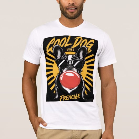 Cool Dog Vibes - Frenchie Style T-shirt (Voorkant)