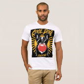 Cool Dog Vibes - Frenchie Style T-shirt (Voorkant volledig)