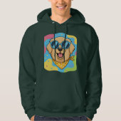 Cool Dog With Sunglasses Funny  Hoodie (Voorkant)