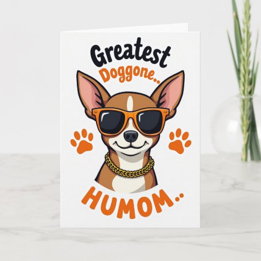 Cool Doggone Humom-Vectorkaart Kaart (Voorkant)