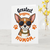 Cool Doggone Humom-Vectorkaart Kaart (Gele Bloem)