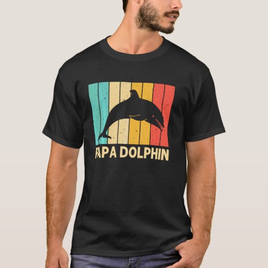 Cool Dolfijn Voor Mannen Vader Dolfijnen Witte Dol T-shirt (Voorkant)