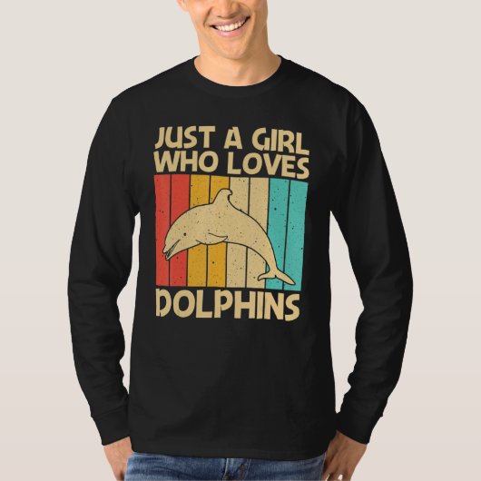 Cool Dolphin voor meisjes Mam Ocean Animal Dolphin T-shirt (Voorkant)