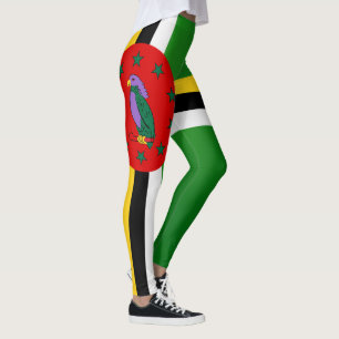 Cool Dominica Flag Mode Leggings
