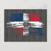 Cool Dominicaanse vlag Briefkaart (Voorkant)