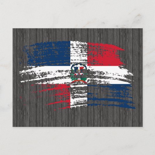 Cool Dominicaanse vlag Briefkaart (Voorkant)