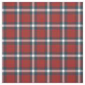 Cool Donkerblauw Wit Rood Buffalo Lumberjack Plaid Stof (Swatch)