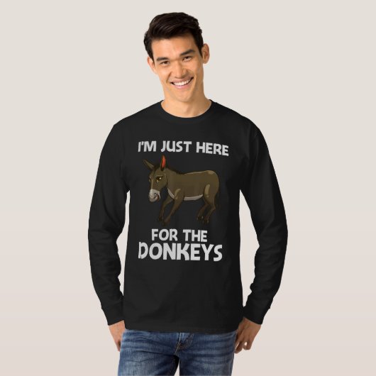 Cool Donkey For Men Women Mule Donkey Safari Anim T-shirt (Voorkant volledig)