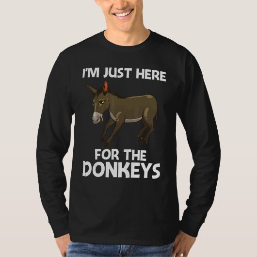 Cool Donkey For Men Women Mule Donkey  Safari Anim T-shirt (Voorkant)