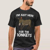 Cool Donkey For Men Women Mule Donkey  Safari Anim T-shirt (Voorkant)