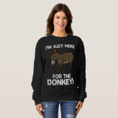 Cool Donkey For Men Women Mule Donkey Safari Anim Trui (Voorkant volledig)
