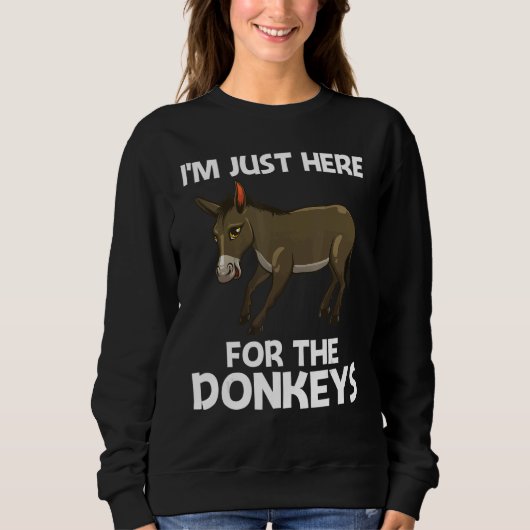 Cool Donkey For Men Women Mule Donkey Safari Anim Trui (Voorkant)
