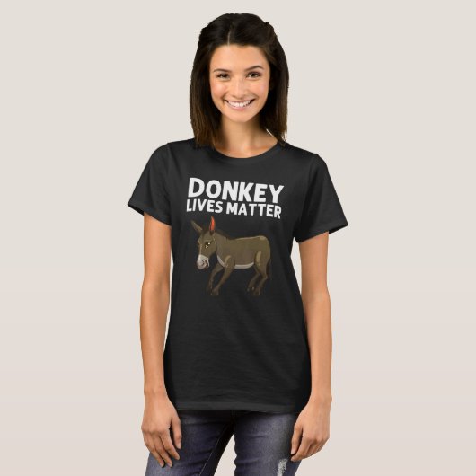 Cool Donkey voor mannen Mule Donkey Safari Ani T-shirt (Voorkant volledig)