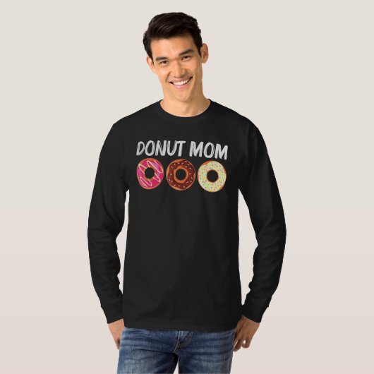 Cool Donut Art for mamamam Sugar Glazed Chocolate T-shirt (Voorkant volledig)