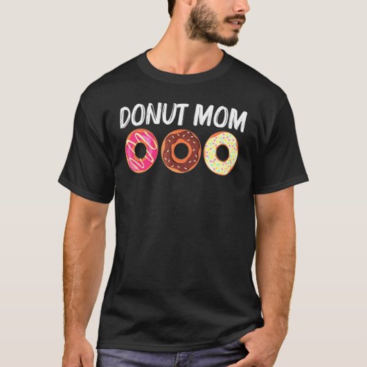 Cool Donut Art for mamamam Sugar Glazed Chocolate T-shirt (Voorkant)