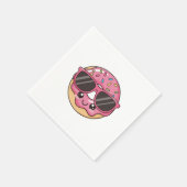 Cool Donut met zonnebril Servet (Hoek)
