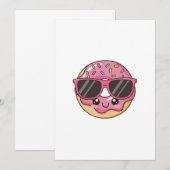 Cool Donut with Sunglasses Kaart (Voorkant / Achterkant)