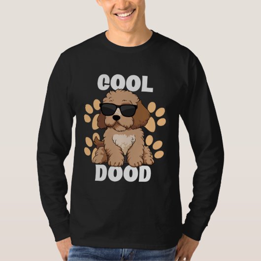 Cool Dood Labradoodle Sunglasses Paw Print for Doo T-shirt (Voorkant)