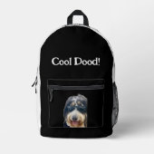 "Cool Dood!" Mooie hond met zonnebril rugzak (Voorkant)