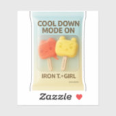 Cool Down Mode: Frozen Treat Buddies Toy Art Sticker (Vel)