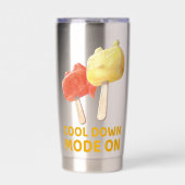 Cool Down Mode On: Iron T & Bunny Girl Popsicles Geïsoleerde Drinkbeker (Voorkant)