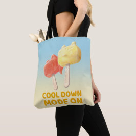 Cool Down Mode On: Iron T & Bunny Girl Popsicles Tote Bag