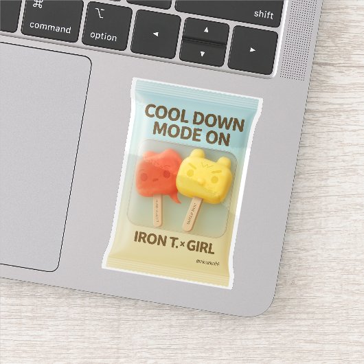 Cool Down Modus: Frozen Treat Buddies Speelgoed Ku Sticker (Detail)
