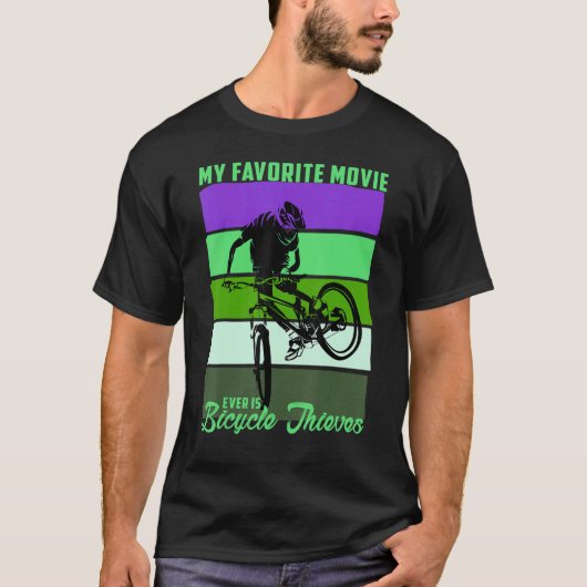 Cool DownHill Mountain Bike Design for Hardcore Cy T-shirt (Voorkant)