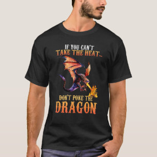 Cool Draak Vlam Spuwend Vliegend Mythisch Wezen T-shirt