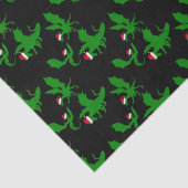 Cool Dragon Black Green Tissuepapier (Detail)
