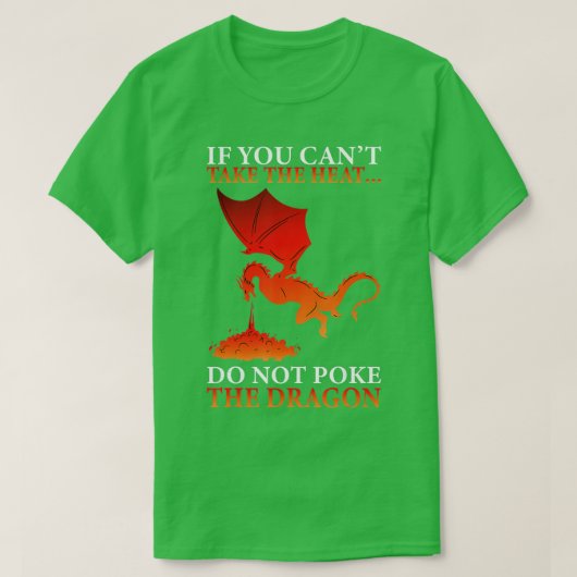 Cool Dragon FlameSpewing Flying Mythical Creature T-shirt (Design voorkant)