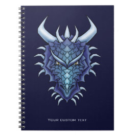 Cool Dragon Head aangepaste tekst Notitieboek