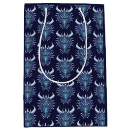 Cool Dragon Head Blue Fantasy DND Name Medium Cadeauzakje