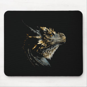 Cool Dragon Head Mythical Dragon Face Breathing Fi Muismat