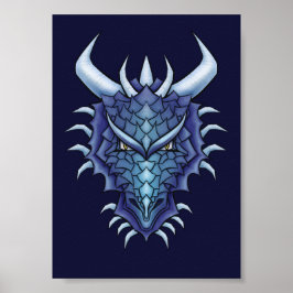 Cool Dragon Head Poster