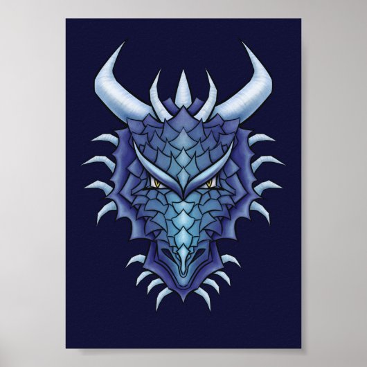 Cool Dragon Head Poster (Voorkant)