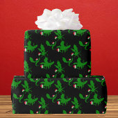 Cool Dragon Kerstmis Cadeaupapier