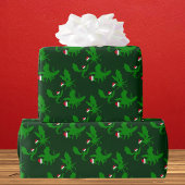 Cool Dragon Kerstmis Cadeaupapier
