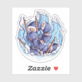 Cool Dragon SUSHI Anime Afbeeldingen Beheer Eten K Sticker (Vel)