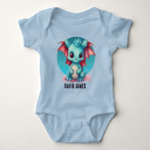 Cool Dragon Voeg naam toe Unisex Romper (Voorkant)
