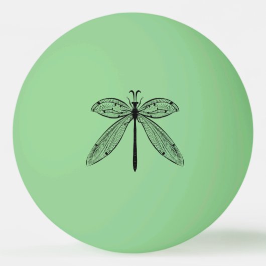 Cool Dragonfly Cottagcore Entomology Pingpongbal (Voorkant)