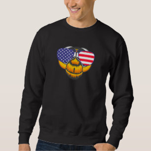 Cool Dragonfly die de Amerikaanse vlag voert zonne Trui